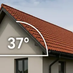 Kąt nachylenia dachu 37 stopni. Dowiedz się, jak obliczyć spadek dachu, aby zapewnić jego prawidłowe funkcjonowanie.