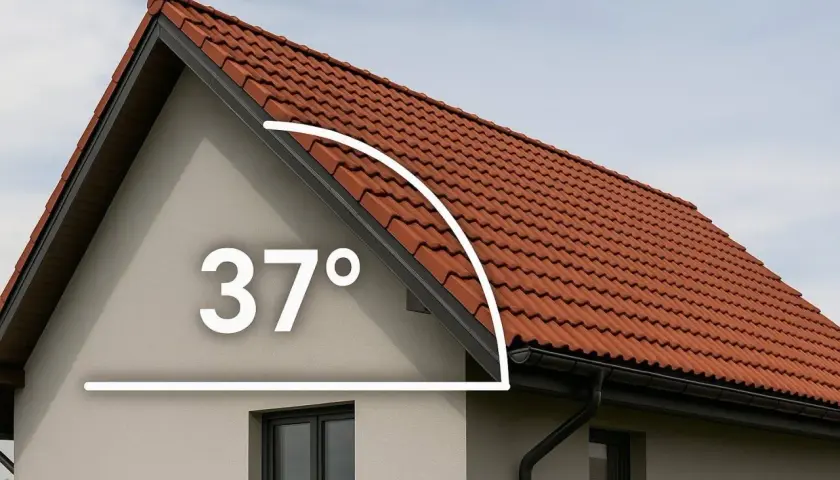 Kąt nachylenia dachu 37 stopni. Dowiedz się, jak obliczyć spadek dachu, aby zapewnić jego prawidłowe funkcjonowanie.