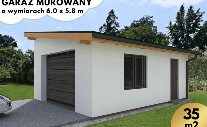 Projekt garażu murowanego - wymiary, formalności i koszty