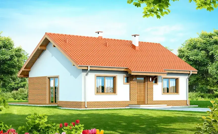 Projekt domu Santia - układ, koszty i parametry parterowca